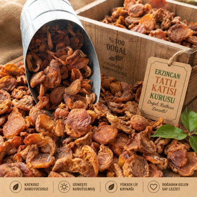 500g Tatlı Kayısı Kurusu