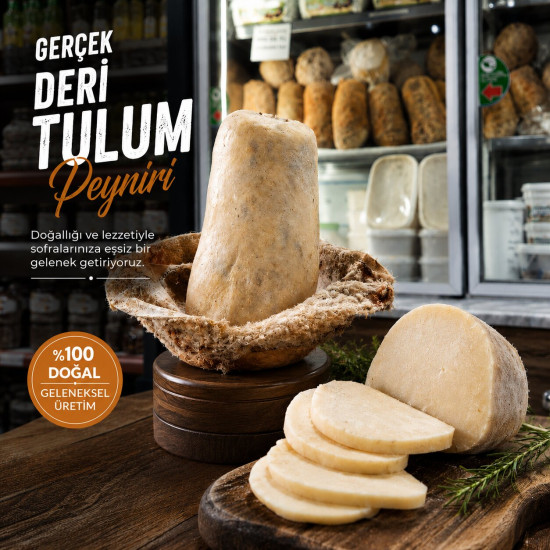 Mini Deri Tulum Peyniri 1300 g - Koyun Sütünden Gerçek Deri Tulum
