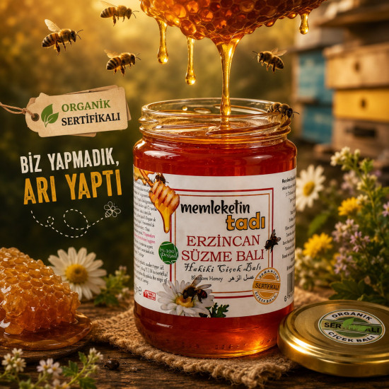 Organik Sertifikalı Erzincan Süzme Bal
