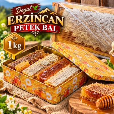Şekersiz Petek Bal - Dilim/Tabak 1Kg