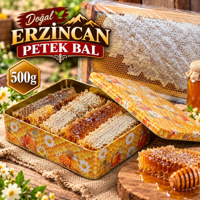 Şekersiz Petek Bal - Dilim/Tabak 500g